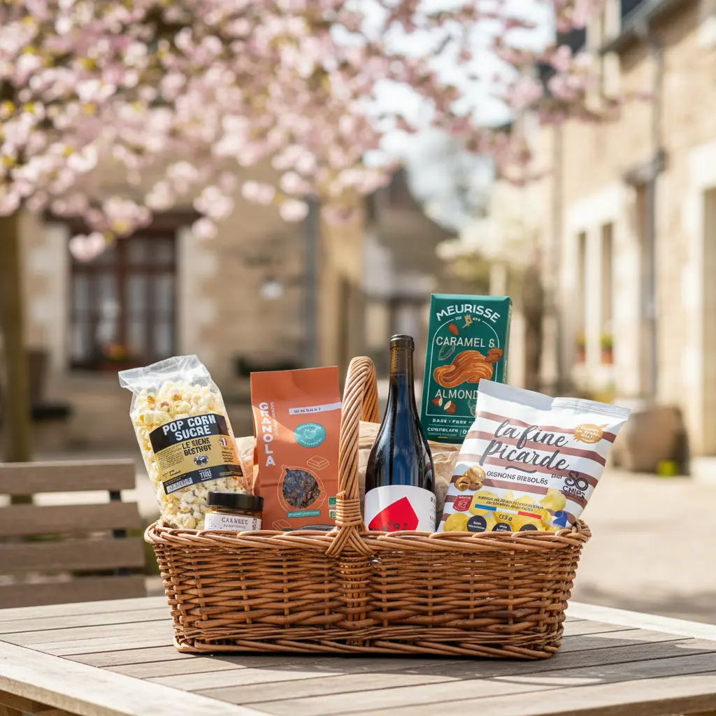 Een bedrijfsgeschenk aangepast aan je budget Bedrijfsgeschenkdoos op maat in een bloemenweide